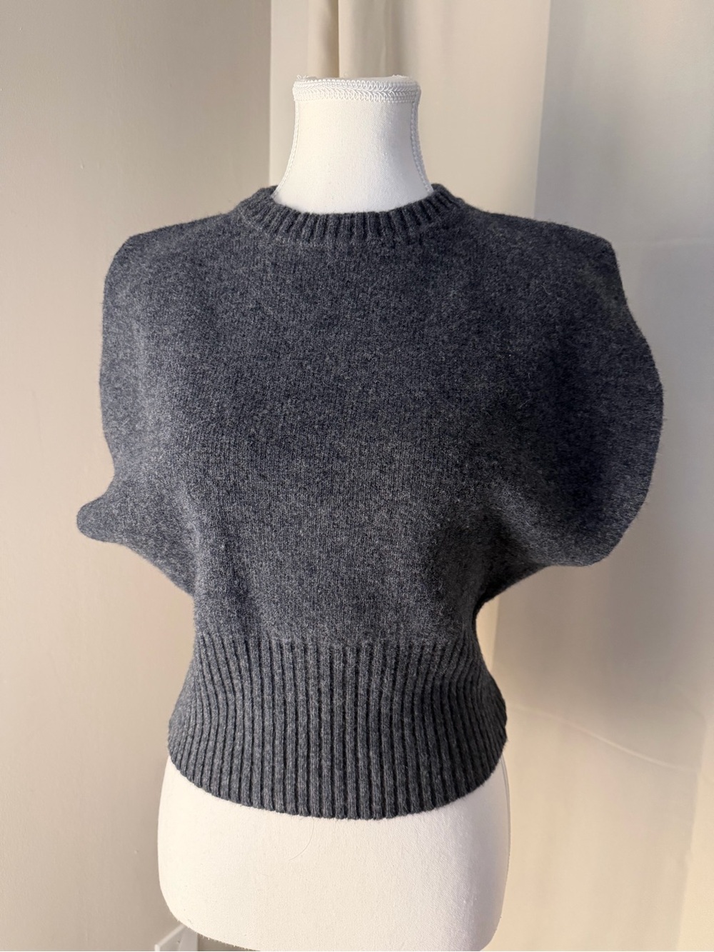 Zara Dark Gray Sleeveless Knit Tank